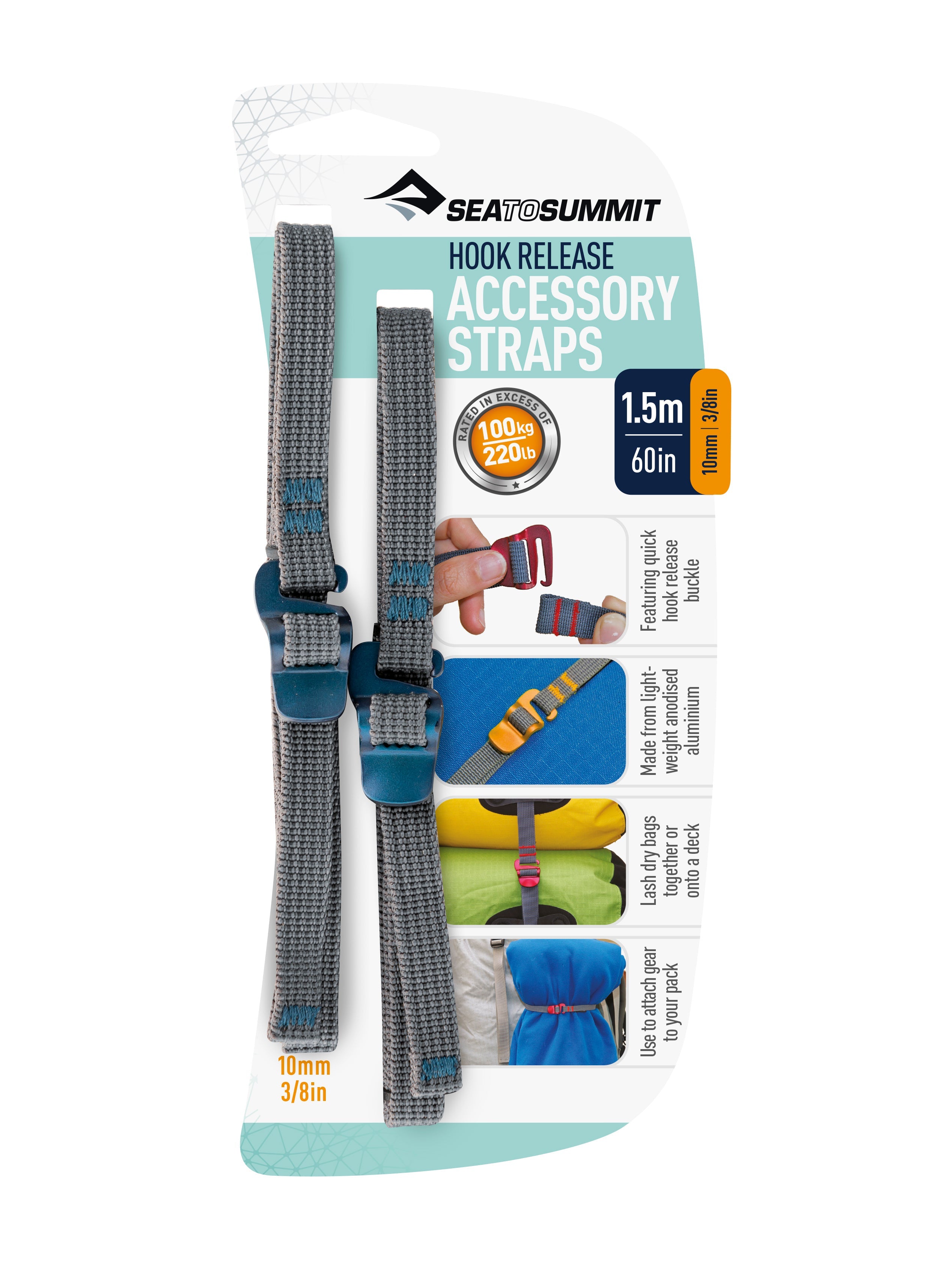 Accessory Straps with Hook Release