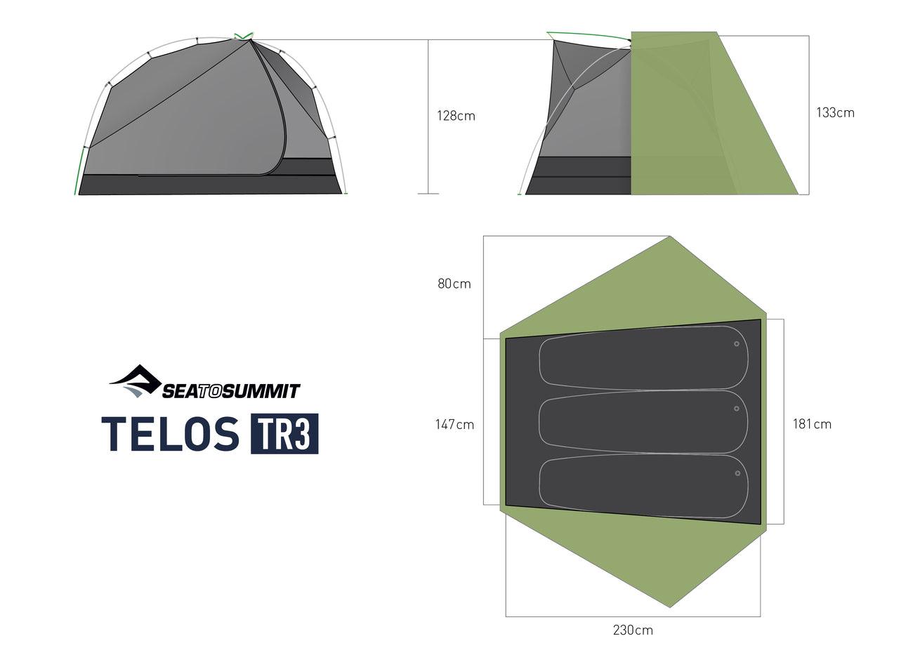 Telos TR3 - Three Person Freestanding Tent