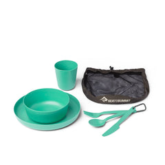Camp Dinnerware Set w/ Mesh Sack - [6 Piece]