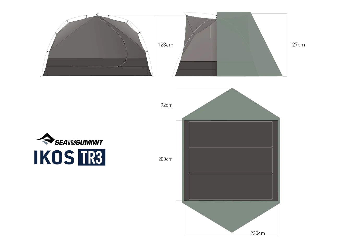 Ikos TR3 - Three Person Tent
