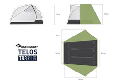 Telos TR3 Plus - Three Person Freestanding Tent (3+ Season)