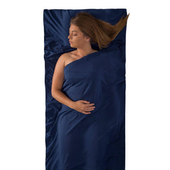 TRAVELLER w/ pillow insert || Expander Travel Liner in Navy Blue