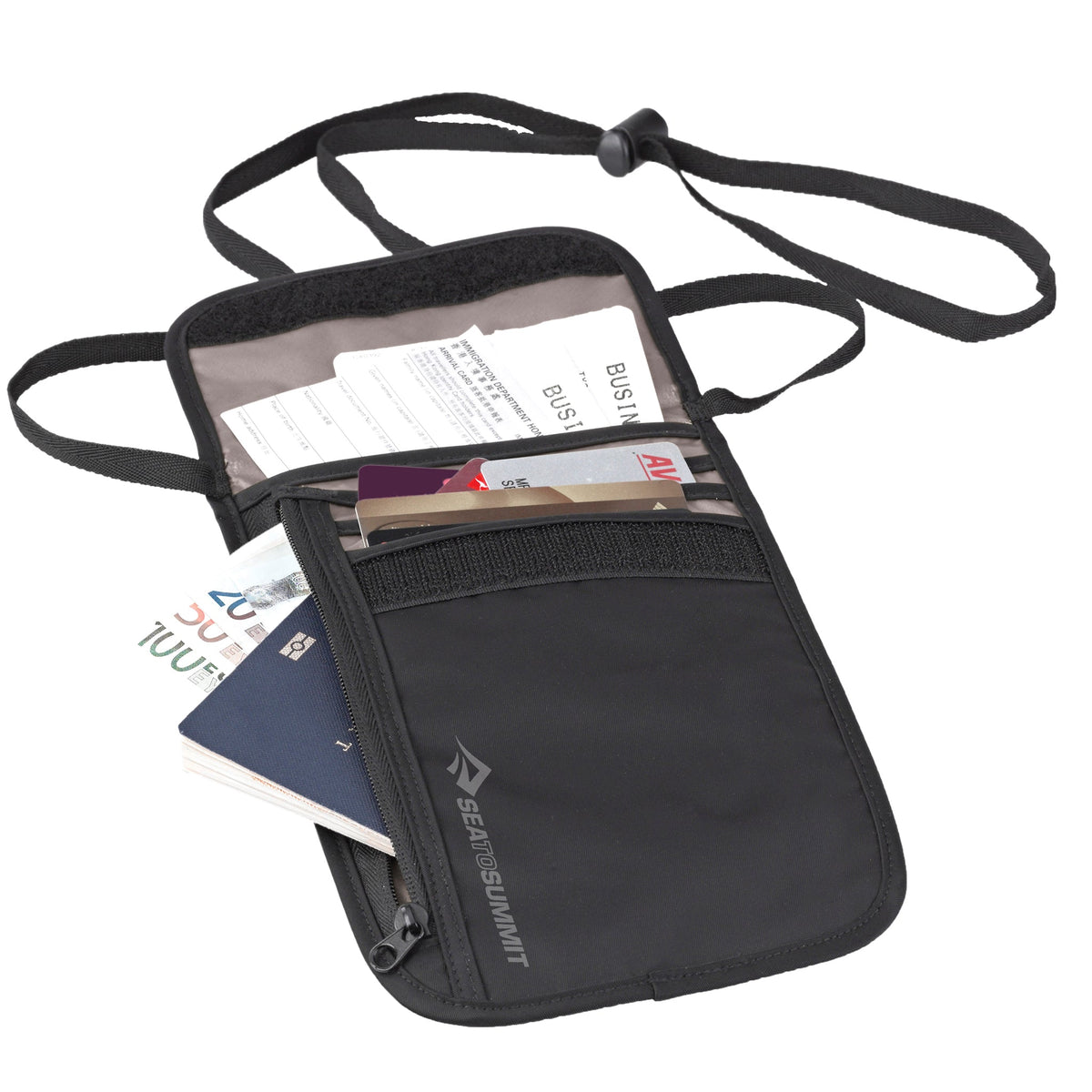 Travel Neck Wallet _ security _ black