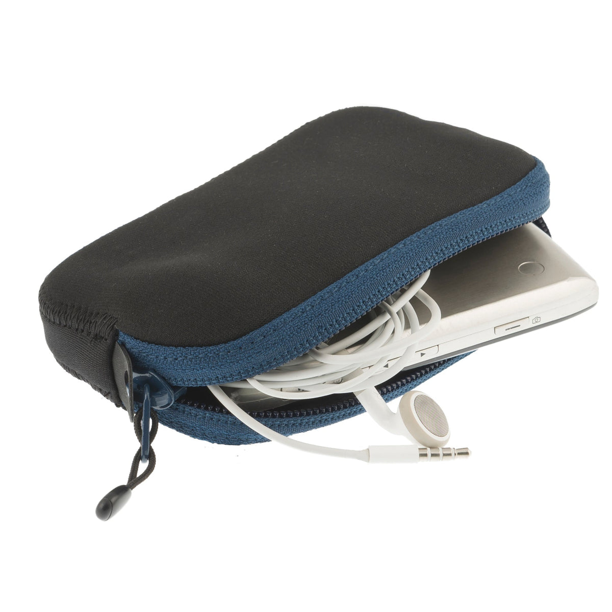 Small || Travelling Light Padded Pouch in Pacific Blue