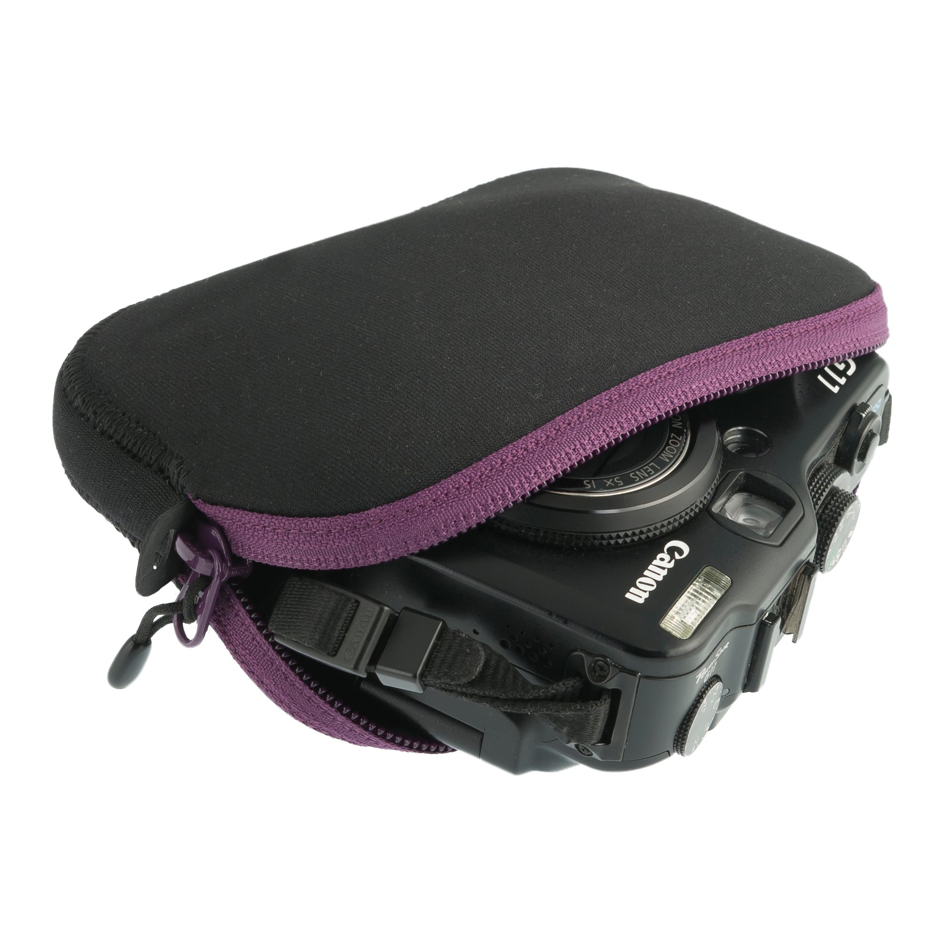 Medium || Travelling Light Padded Pouch in Berry