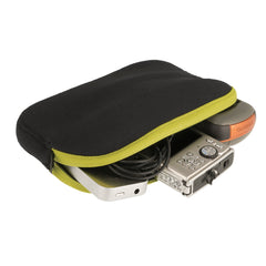 Large || Travelling Light Padded Pouch in Lime
