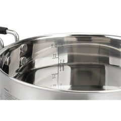 Sigma Stainless Steel Pot for Camping _ Built in Measurements