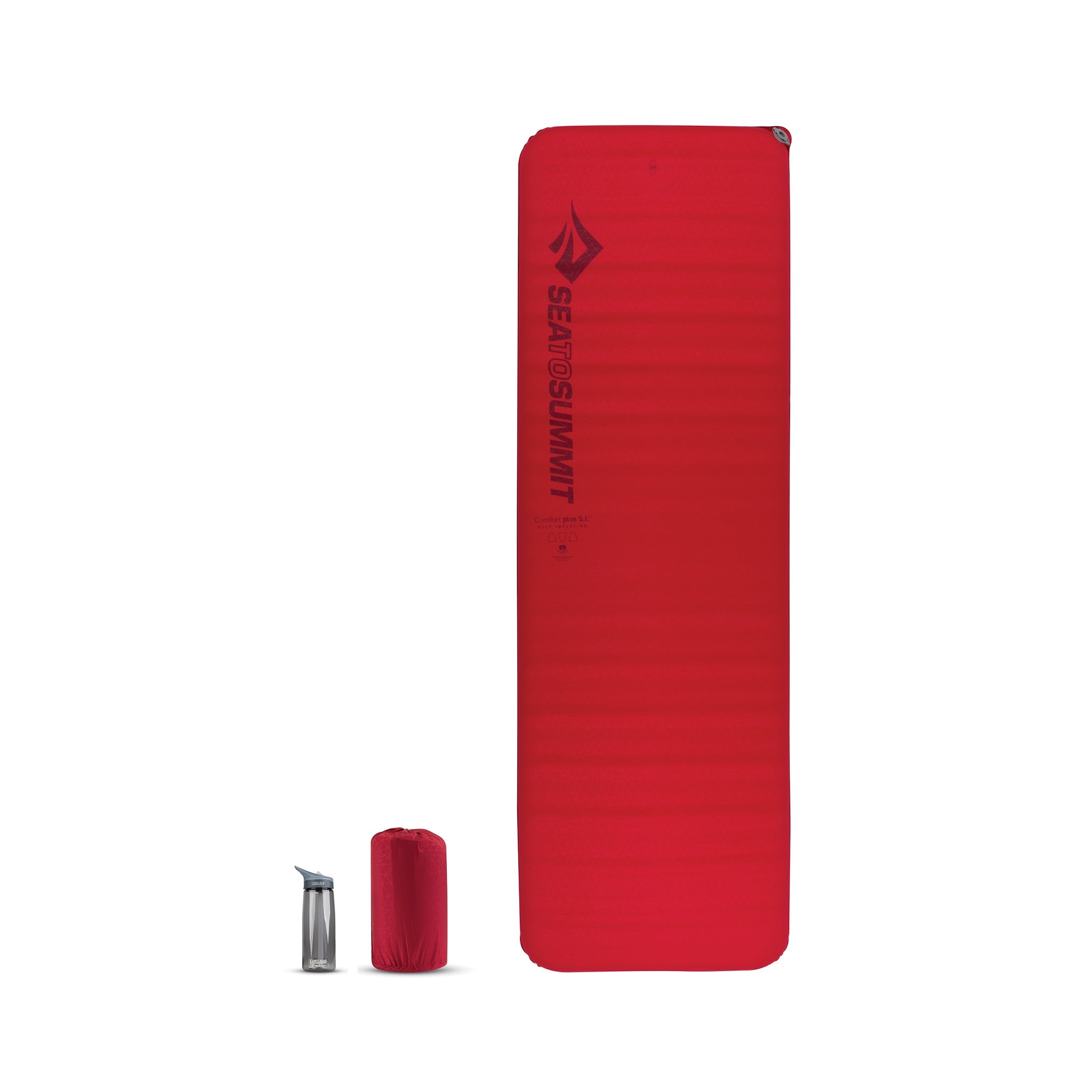 Rectangular Large / Red || Comfort Plus Self-Inflating Sleeping Pad
