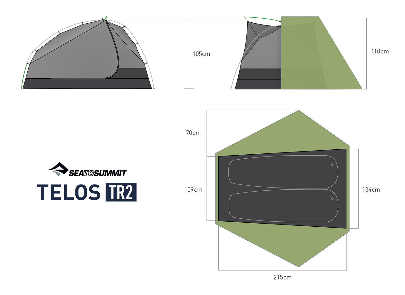 Telos TR2 - Two Person Freestanding Tent