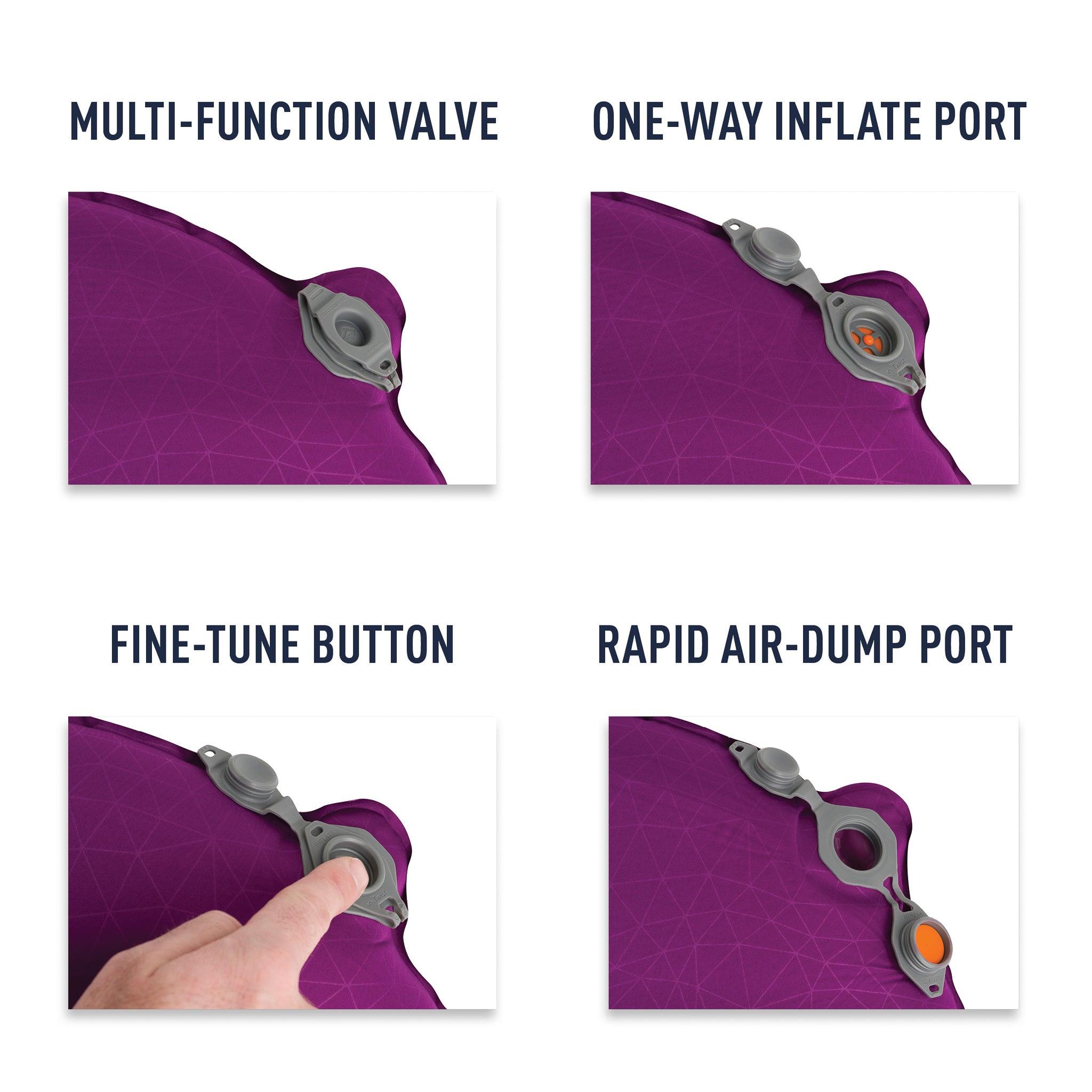 Women's Comfort Plus Self-Inflating Sleeping Pad Multi Function Valve
