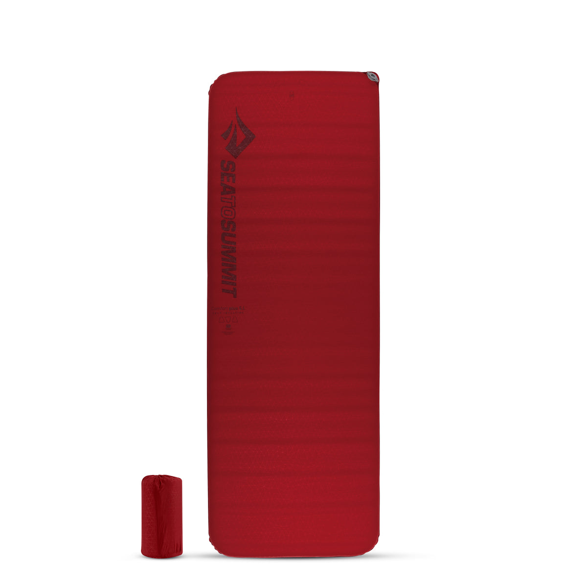 Rectangular Wide / Dark Red || Comfort Plus Self-Inflating Sleeping Pad